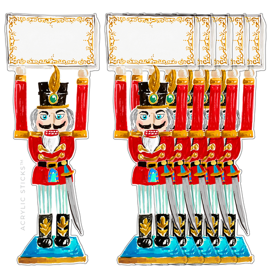 NUTCRACKER WRITABLE ACRYLIC PLACE CARDS (SET OF 6)