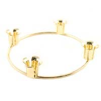 Brass Finish Advent 7/8" Diameter Taper Candle Ring