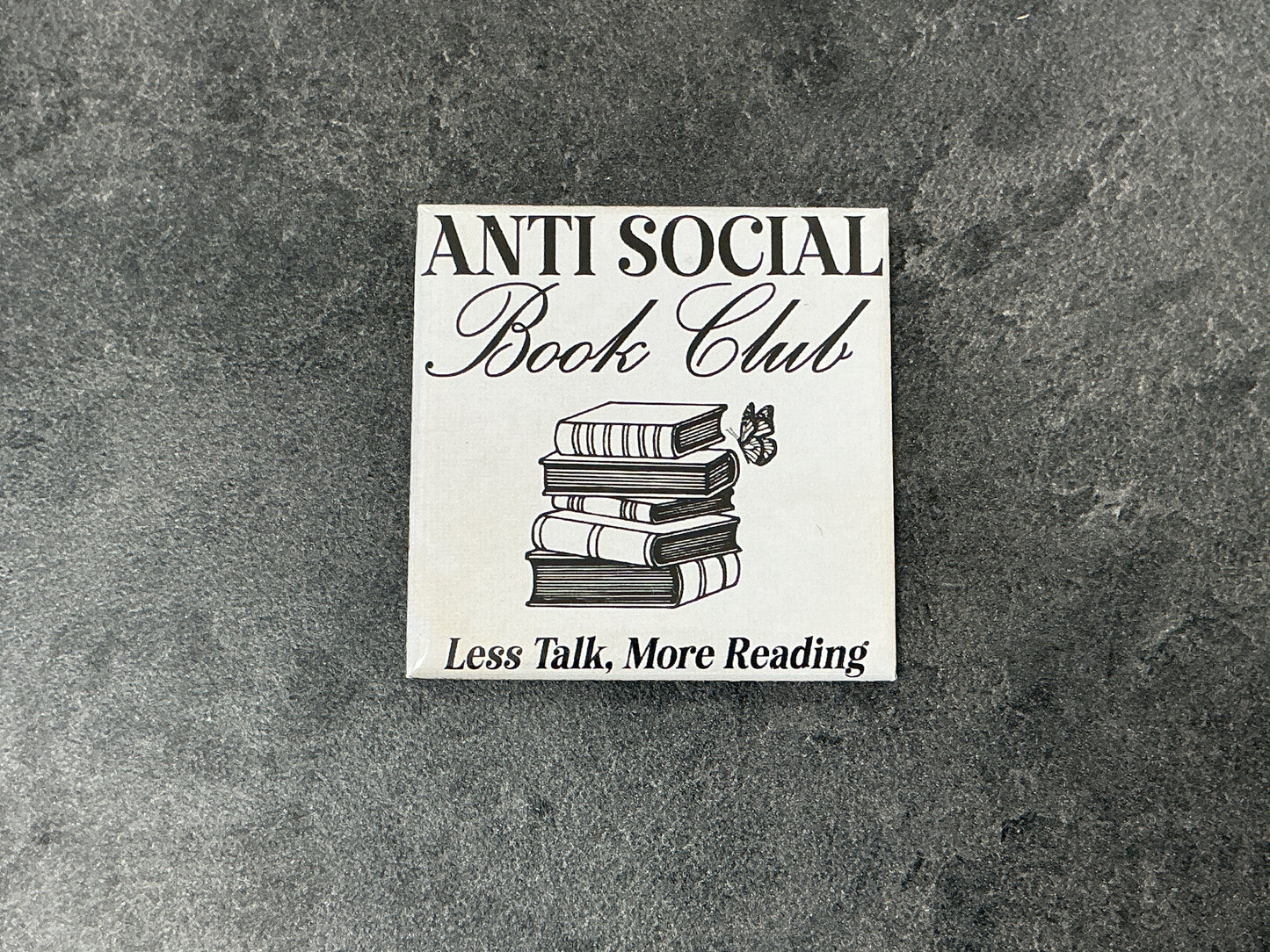 Antisocial book club magnet