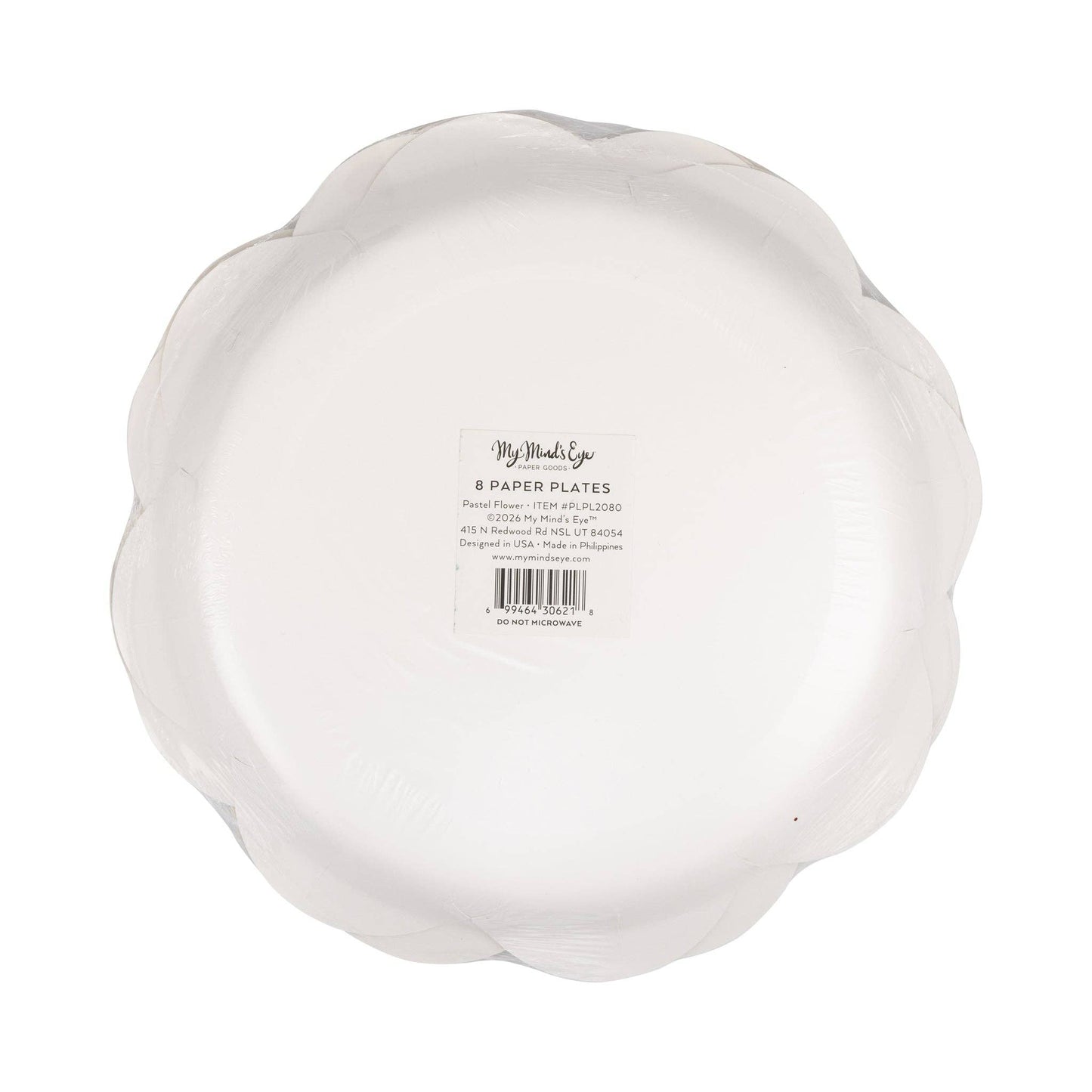 PLPL2080 - Pastel Flower Paper Plate Set (8ct)