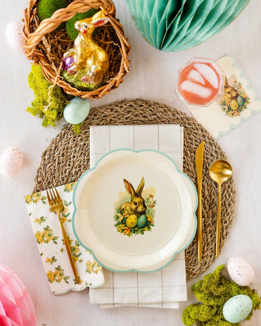 VES1040 - Vintage Easter Paper Plate