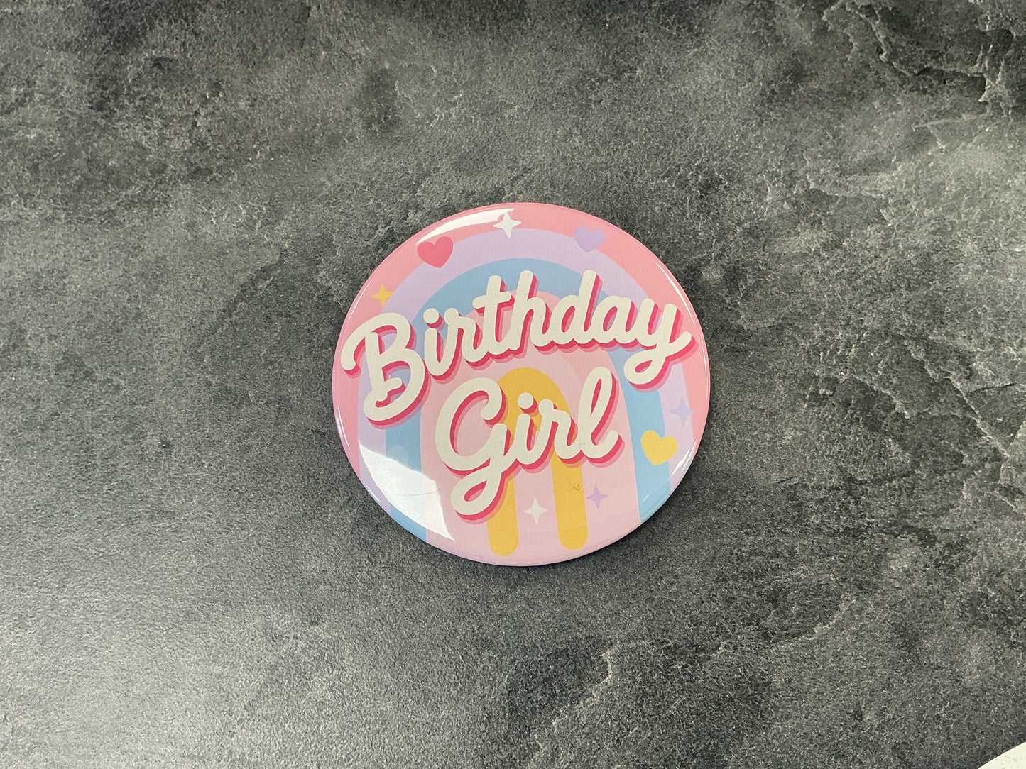 Birthday girl pin