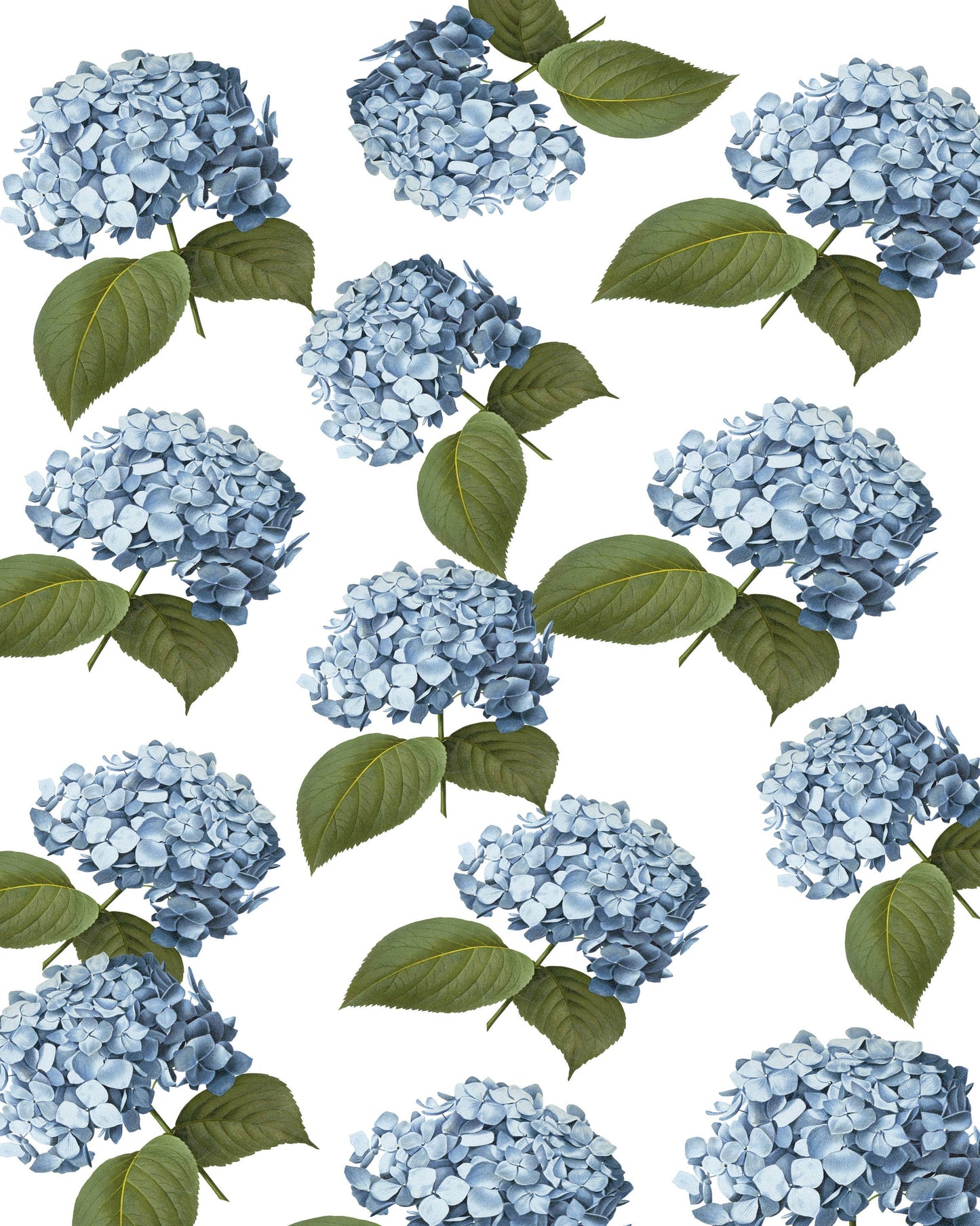 Blue Hydrangea Gift Wrap | Luxury Wrapping Paper by JOSIL Paperie