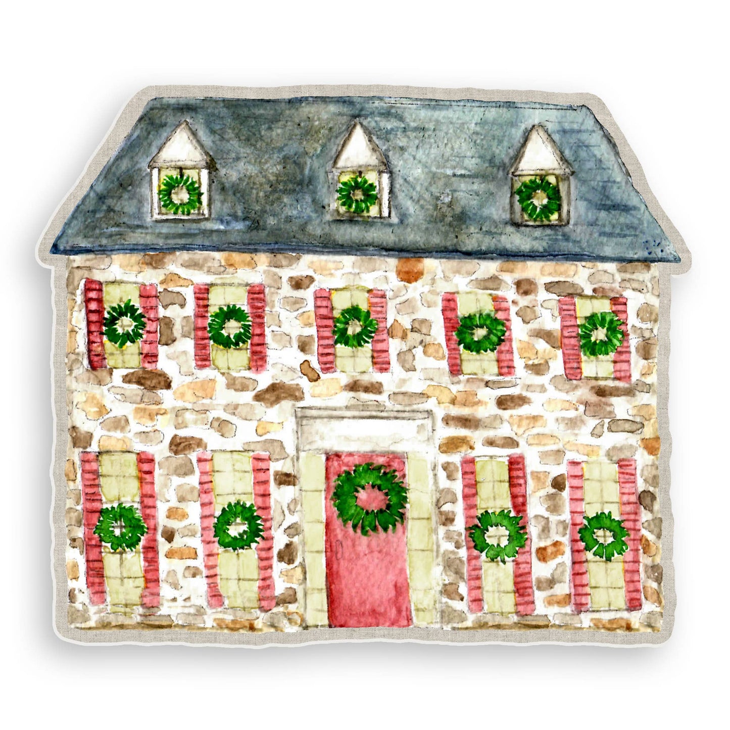 Christmas Stone Home Vinyl Placemat