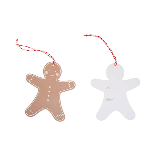 Gingerbread Man Oversized Tags