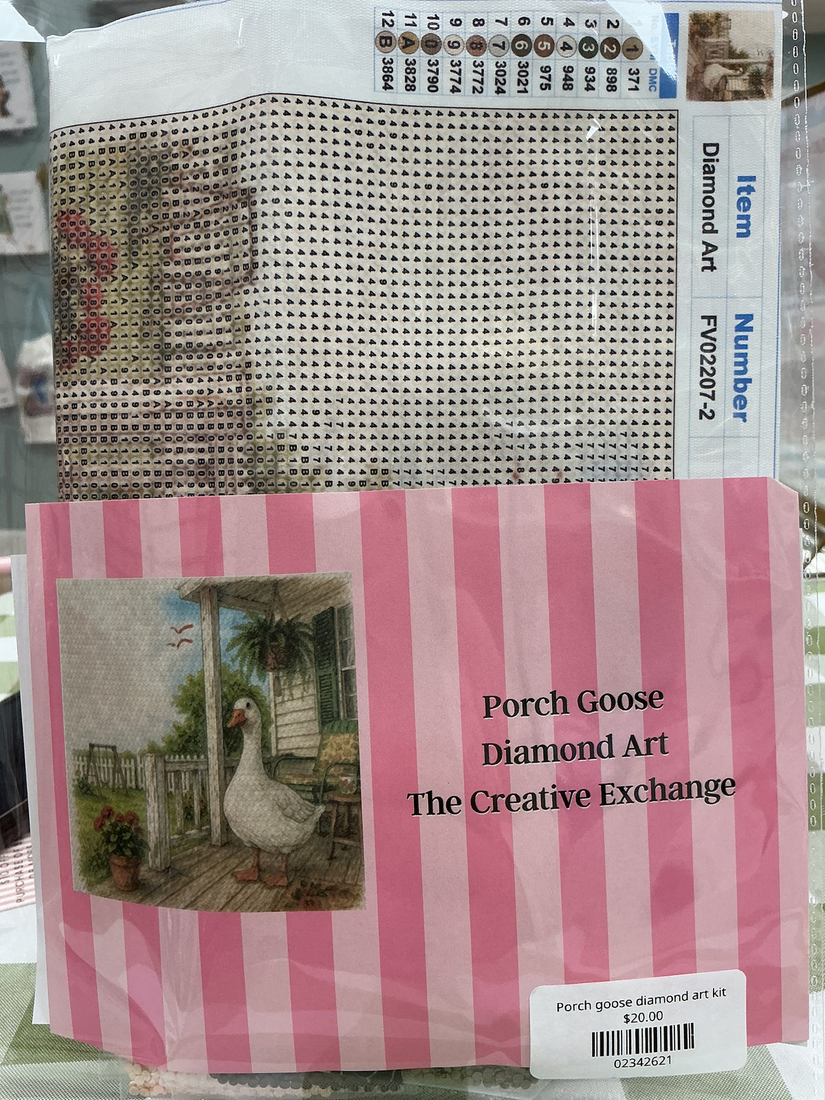 Porch goose diamond art kit