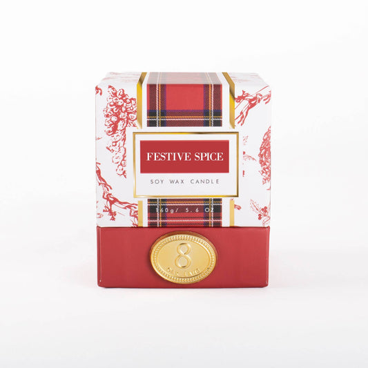 Festive Spice 5.6oz Soy Wax Candle