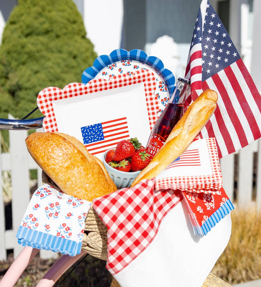 FLA1238 - Gingham Flag Paper Napkin