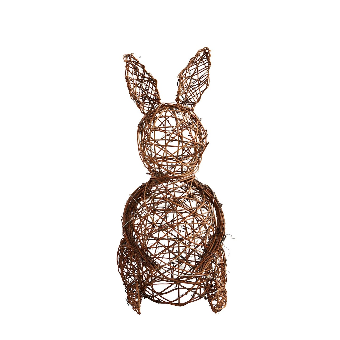 Mud Pie Small Woven Led Bunny Sitter