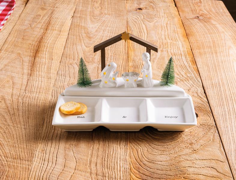 Mud Pie Nativity Large LED Sitter