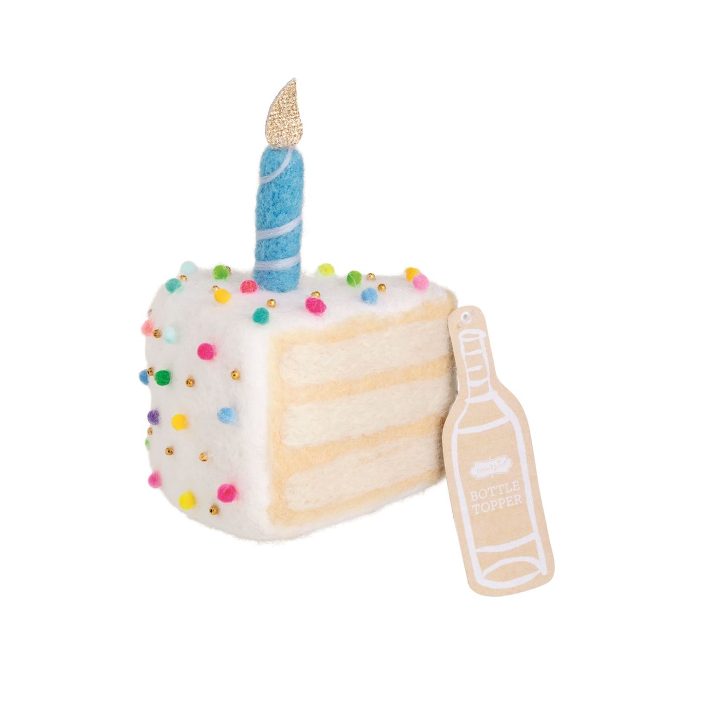 Mud Pie Cake Birthday Bottle Topper