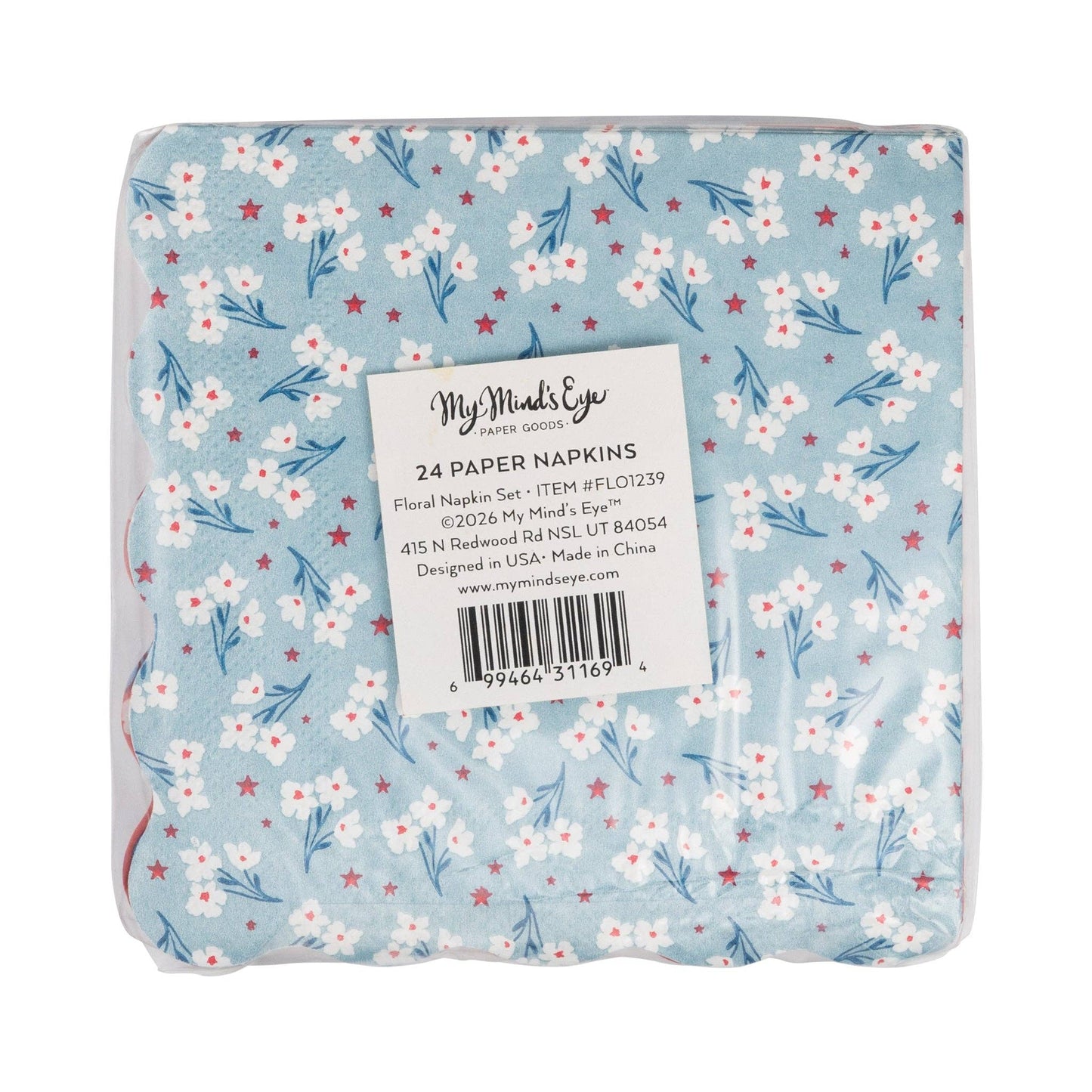 FLO1239 - Floral Cocktail Paper Napkin Set