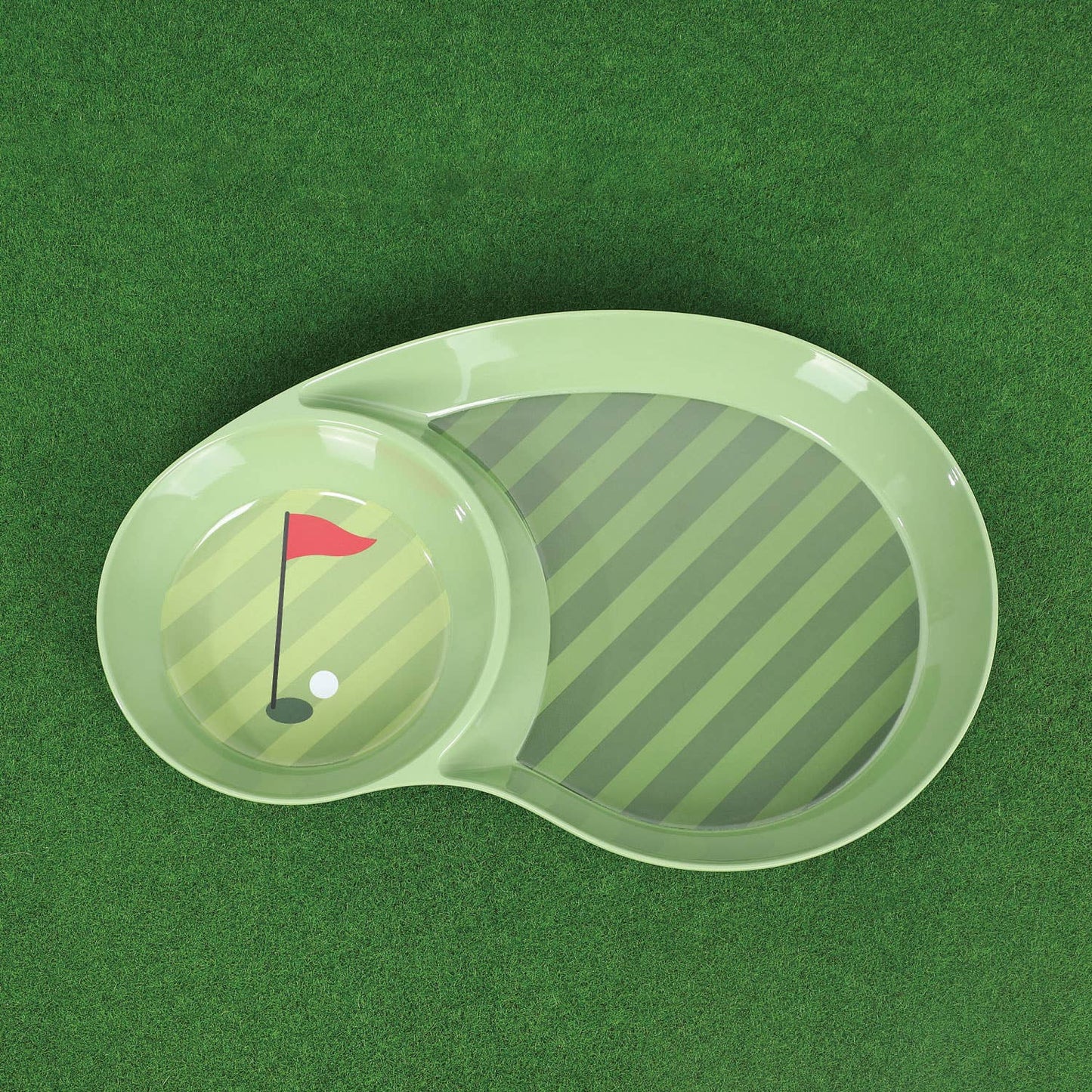 16" Golf-Themed Melamine Chip and Dip Platter