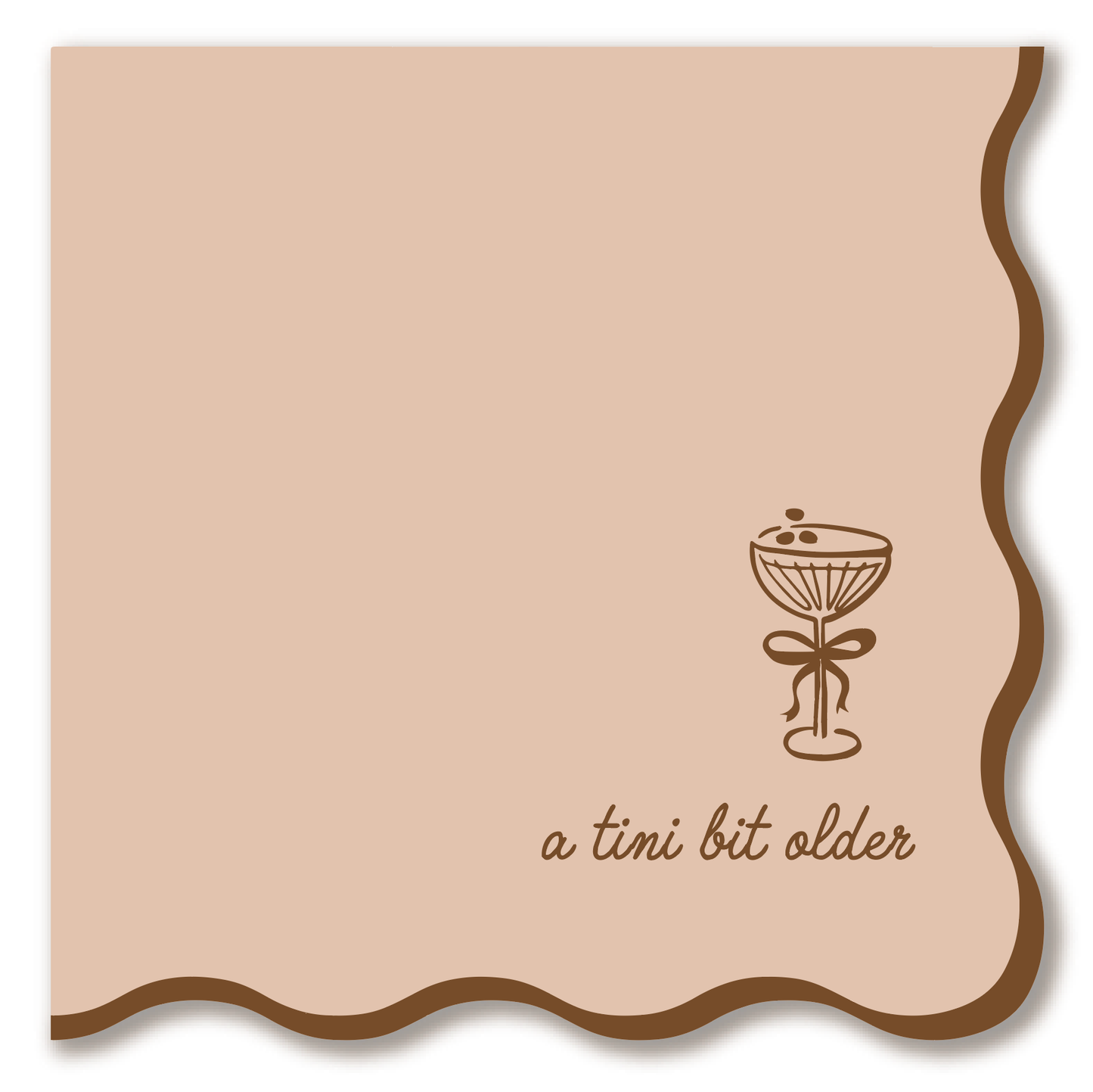 Tini Bit Older - Espresso Martini - Cocktail Napkins
