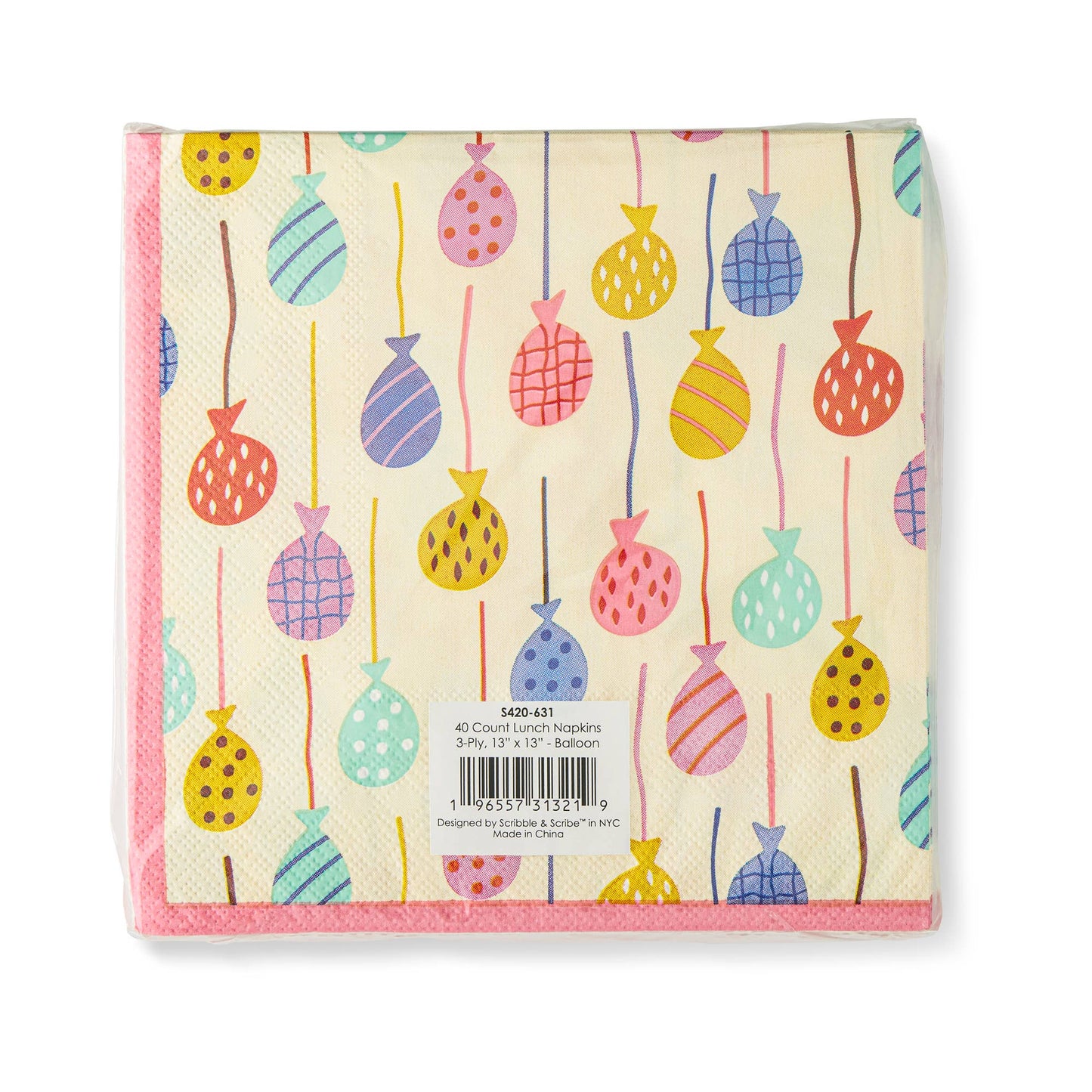 40pk Lunch Napkins - Balloons