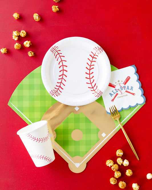 BAS1021 - Baseball Diamond Paper Placemat