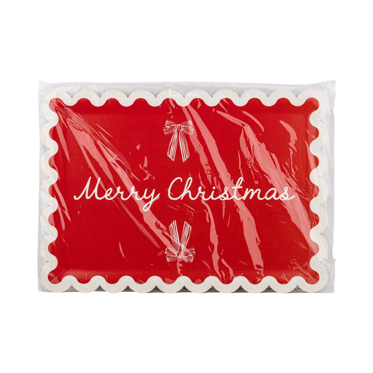 Merry Christmas Paper Platter