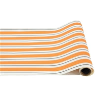 Hester & Cook Orange and Black Awning Stripe Runner 20" by 25'