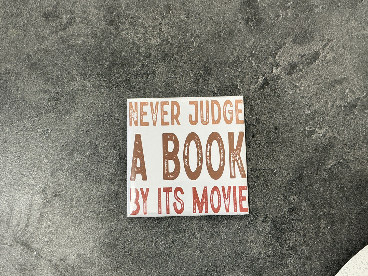 Never judge a book by its movie magnet