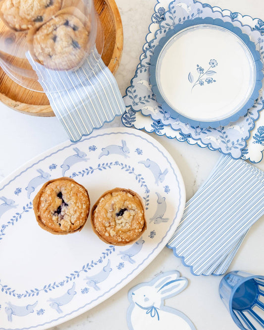 BLU1239 - Bluehill Striped Dinner Napkin