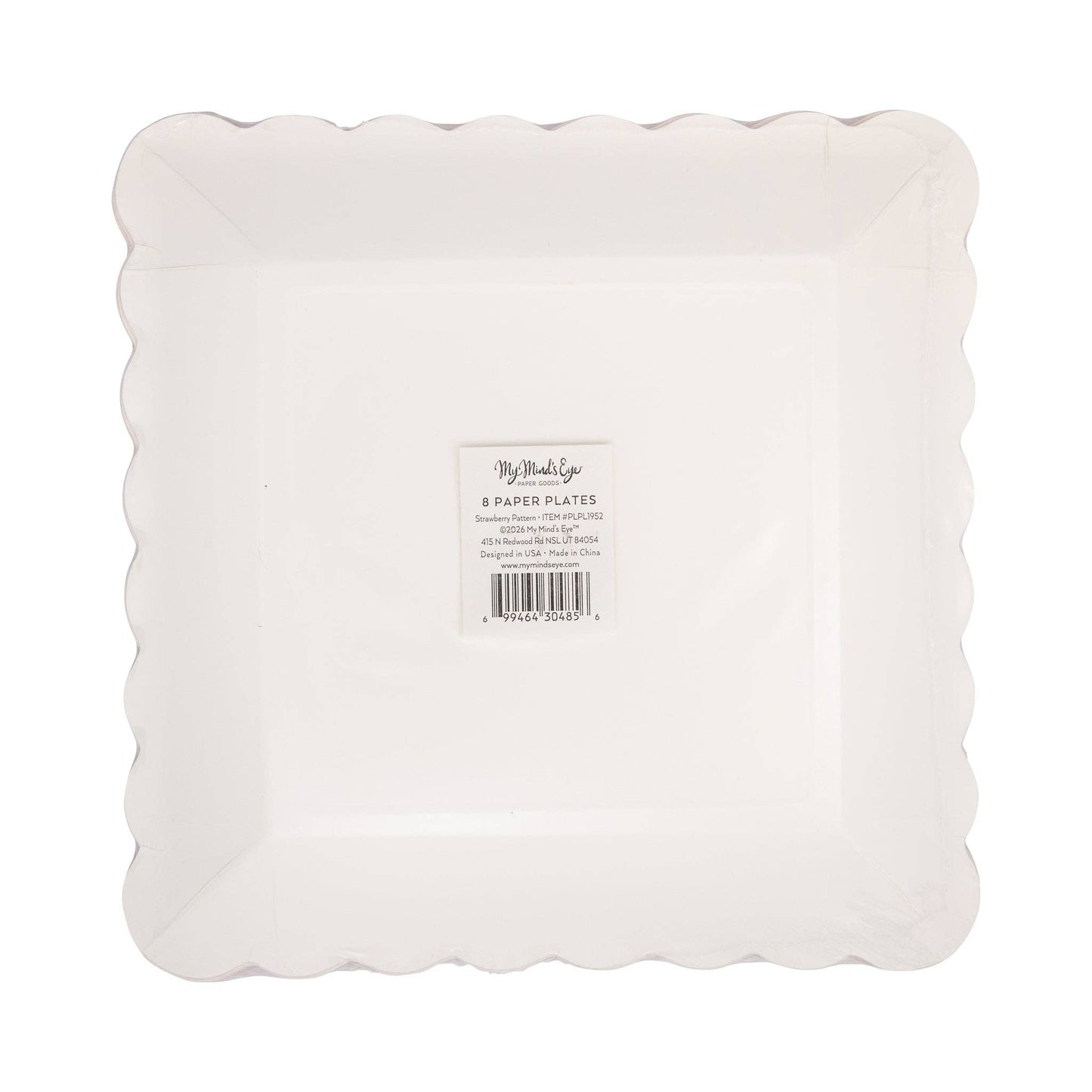 PLPL1952 - Strawberry Pattern Paper Plate (8ct)
