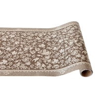 Hester & Cook Brown Regal Peacock Runner 20" by 25'