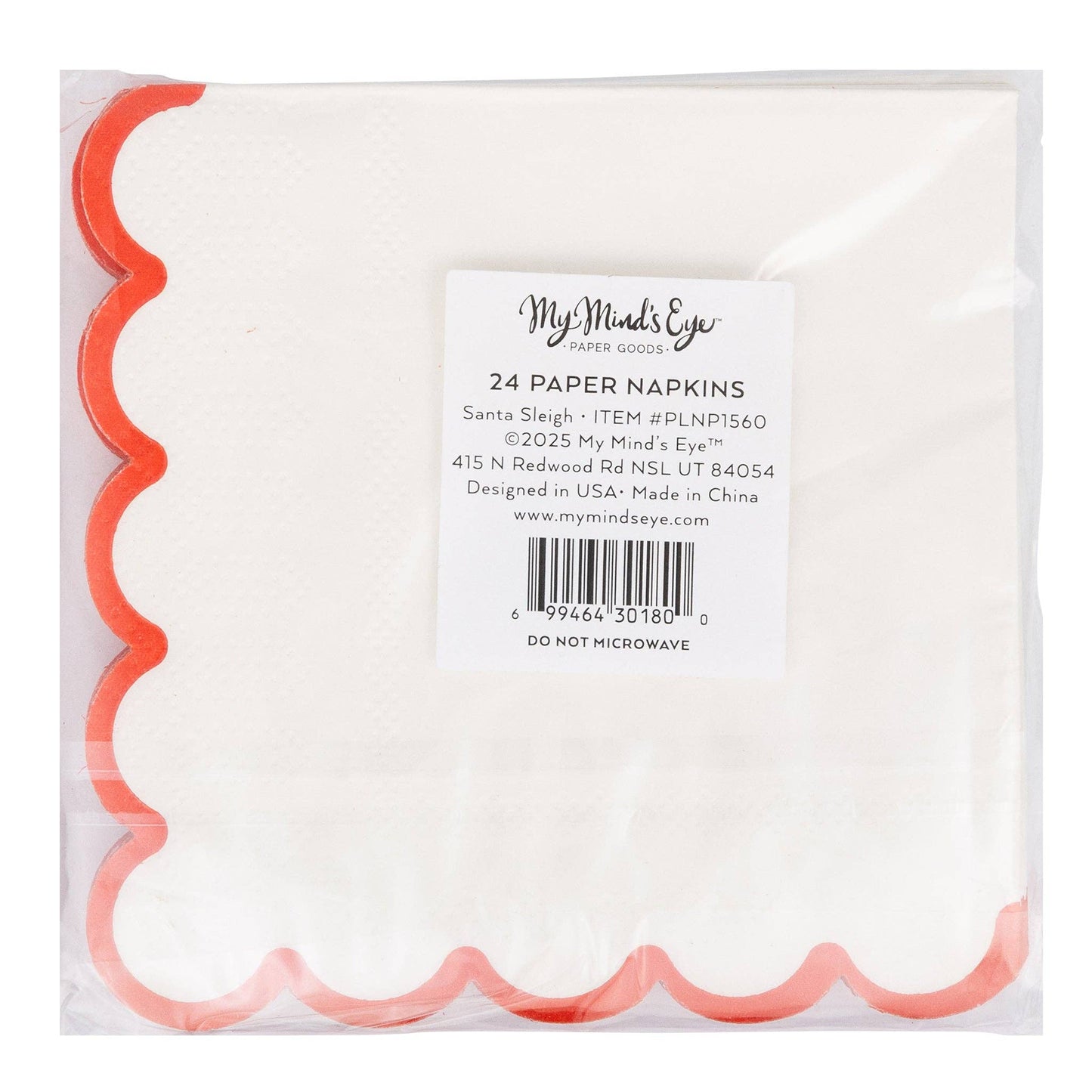 Santa Sleigh Cocktail Napkin