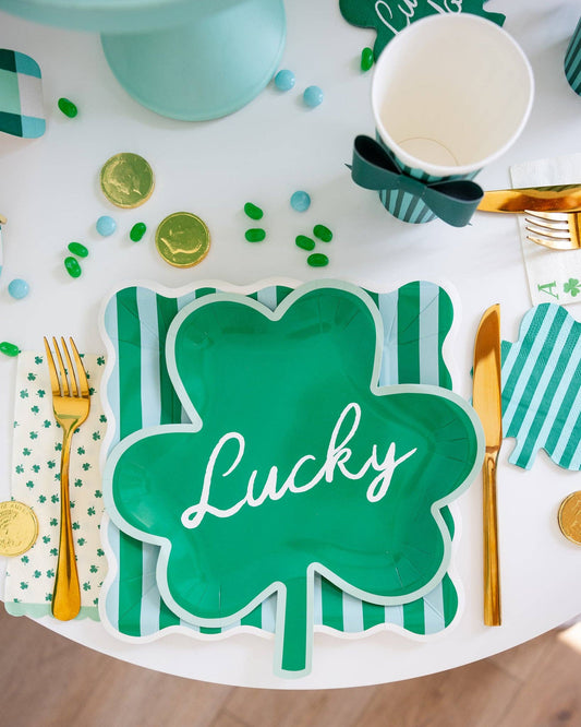 SPD1240 - Lucky Shamrock Shaped Plate