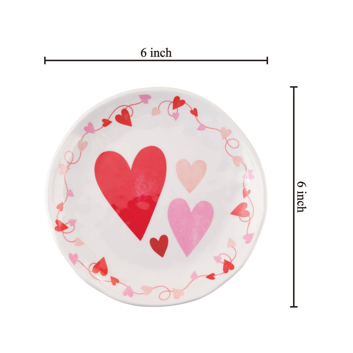 Valentine 6" Melamine Plate