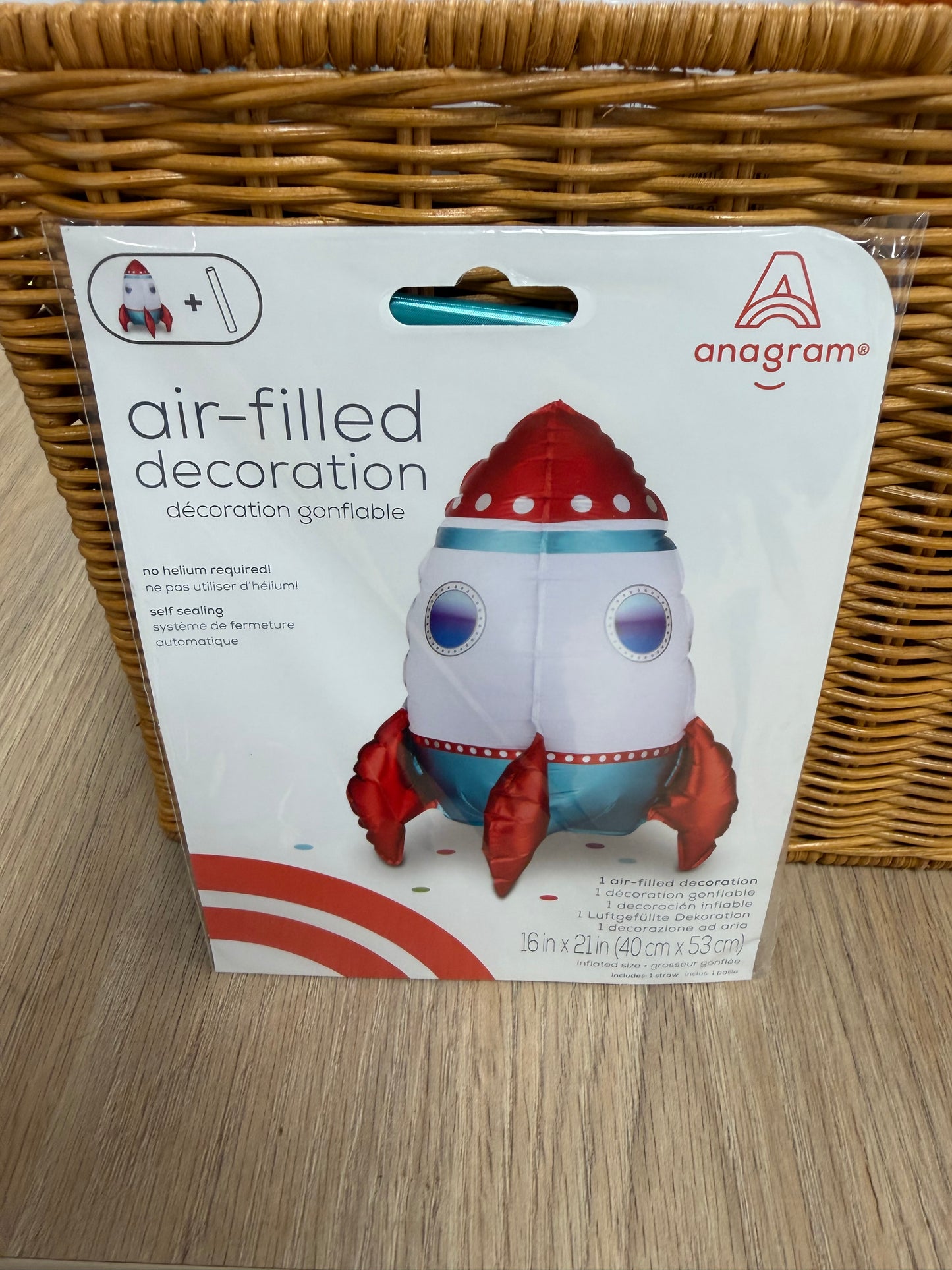 Rocketship Foil Balloon