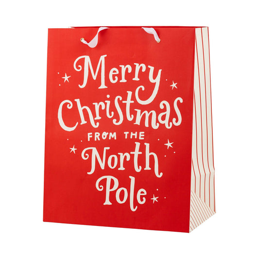 North Pole Christmas Gift Bag Set