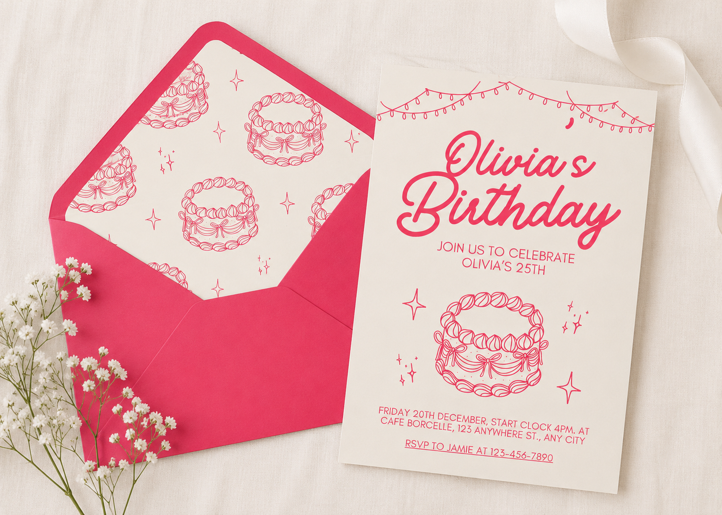 Custom Invitation - Classic Birthday