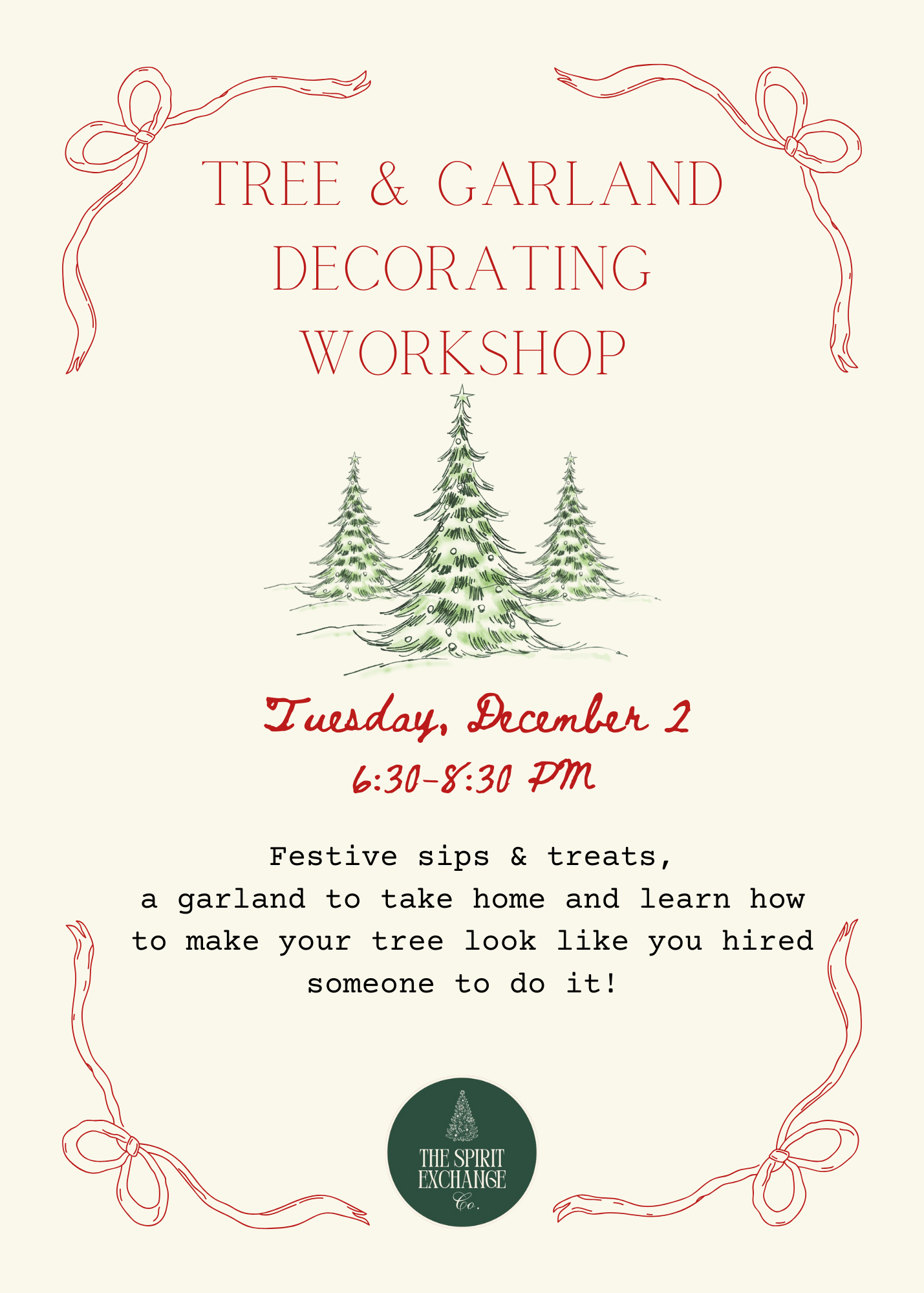 Tree and Garland Workshop - December 2 | 2025