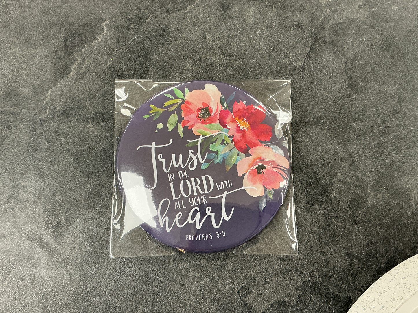 Trust in the Lord pocket mirror