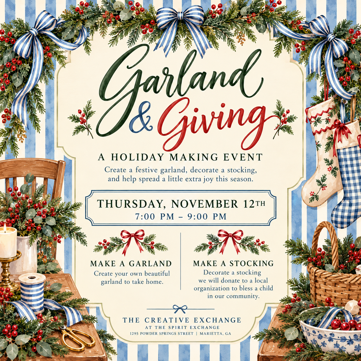 Garland & Giving - November 12 (7-9)
