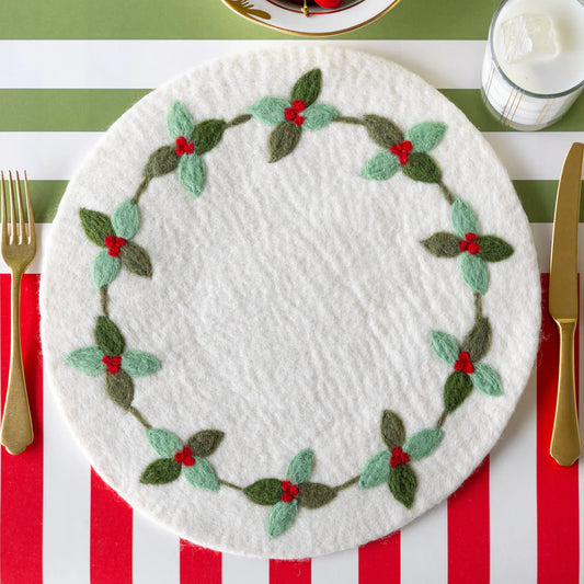Hester & Cook Mistletoe Placemat