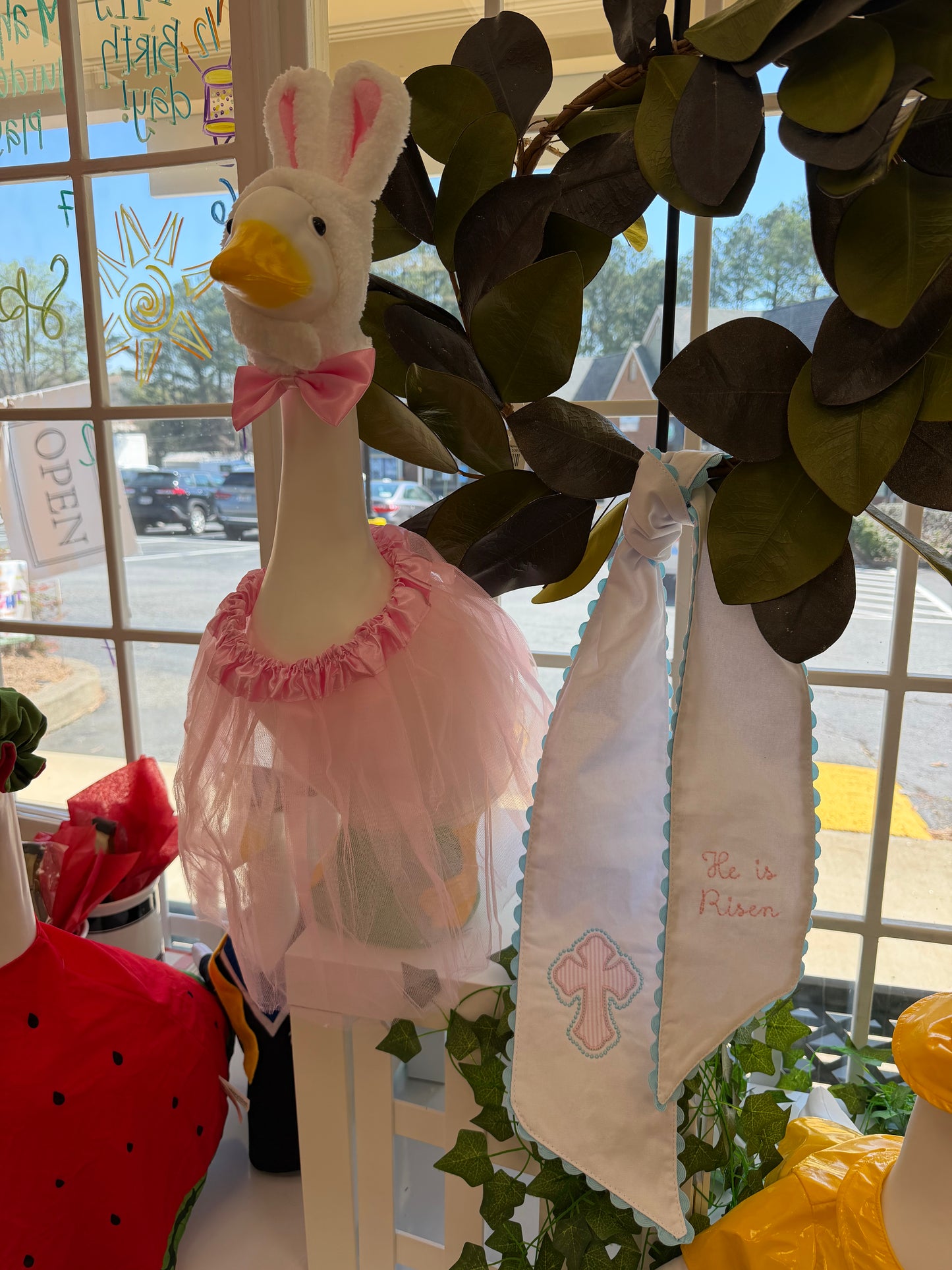 Easter wreath Sash He is Risen