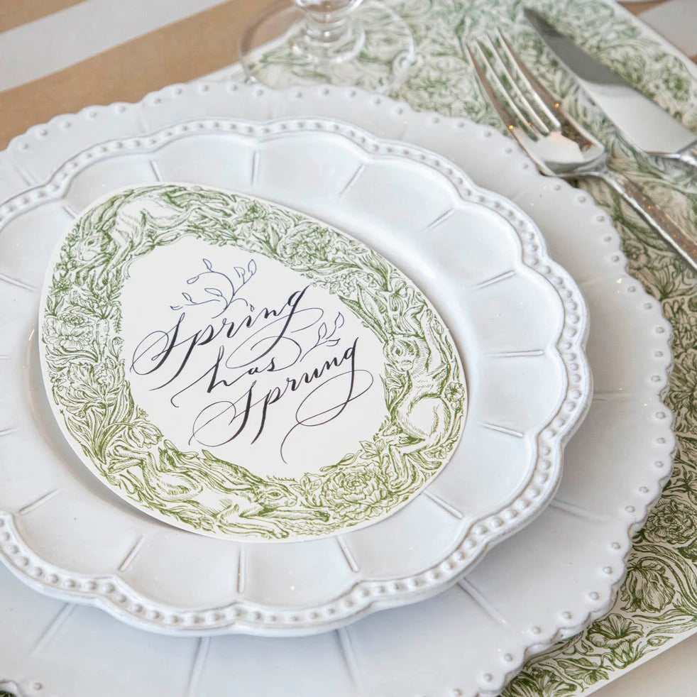 Hester & Cook Greenhouse Hares Table Card