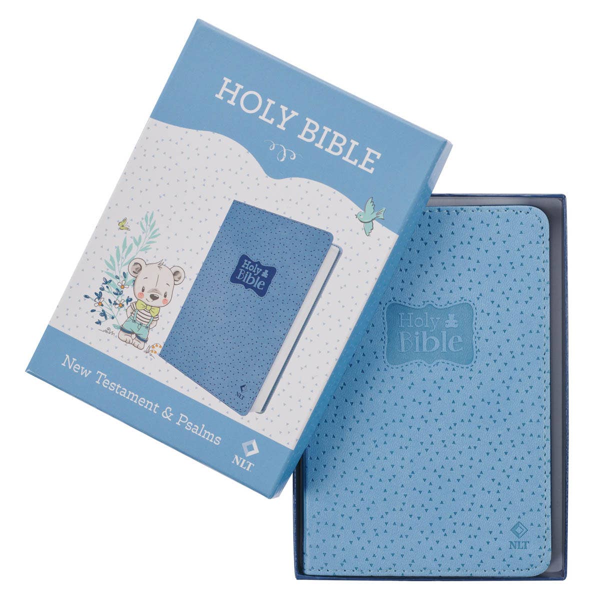 Bible NLT Infant New Testament Faux leather, Blue