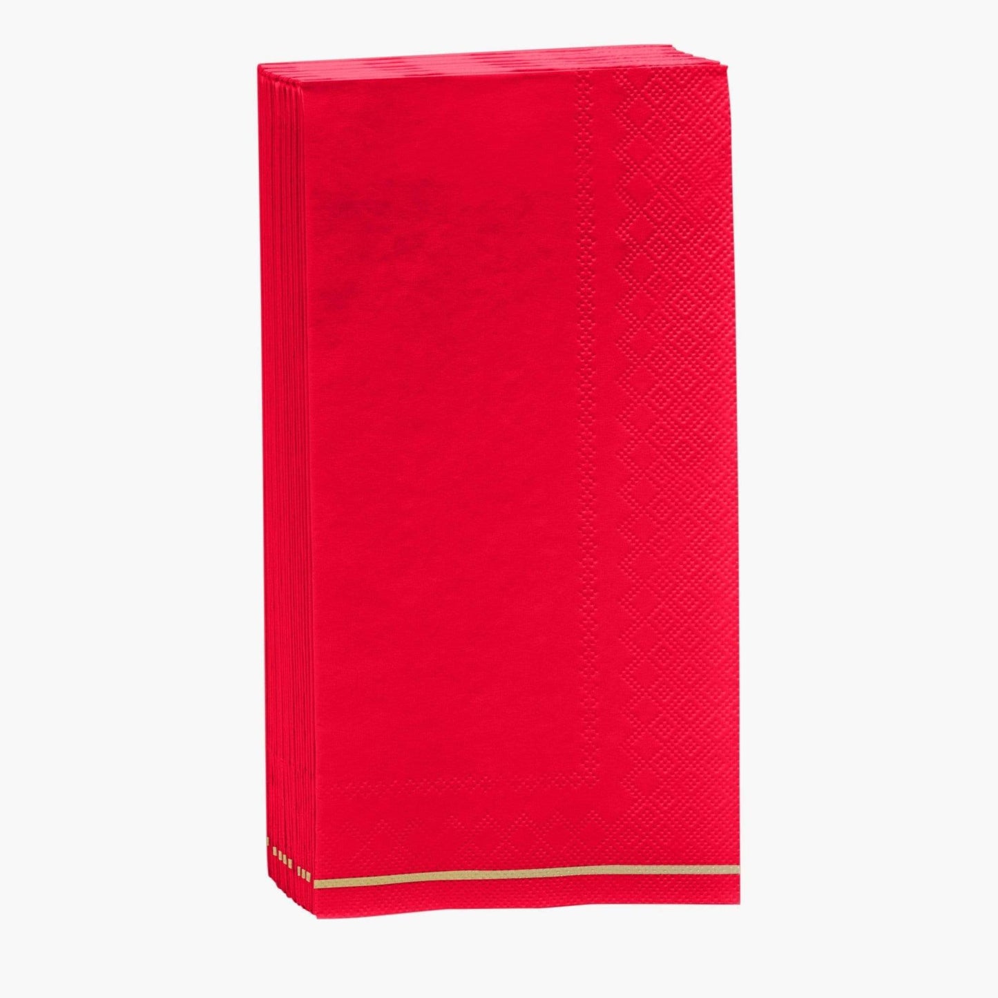 Red with Gold Guest Paper Napkins | 16 Napkins