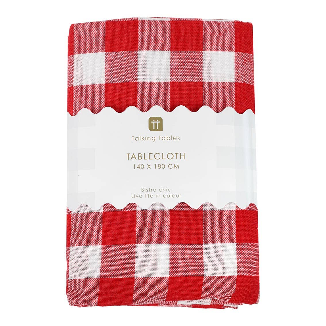 Red Fabric Gingham Tablecloth| Valentines Decor |