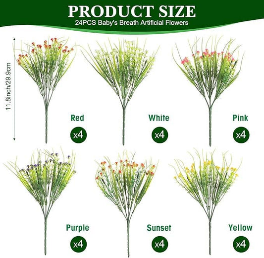 Baby's Breath Artificial Flower (Assorted Color)