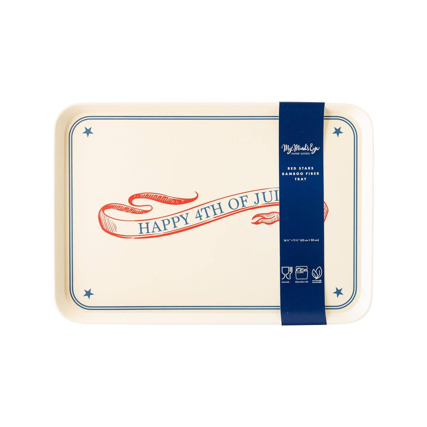 SSP922 - Happy 4th of July Reusable Bamboo Serving Tray