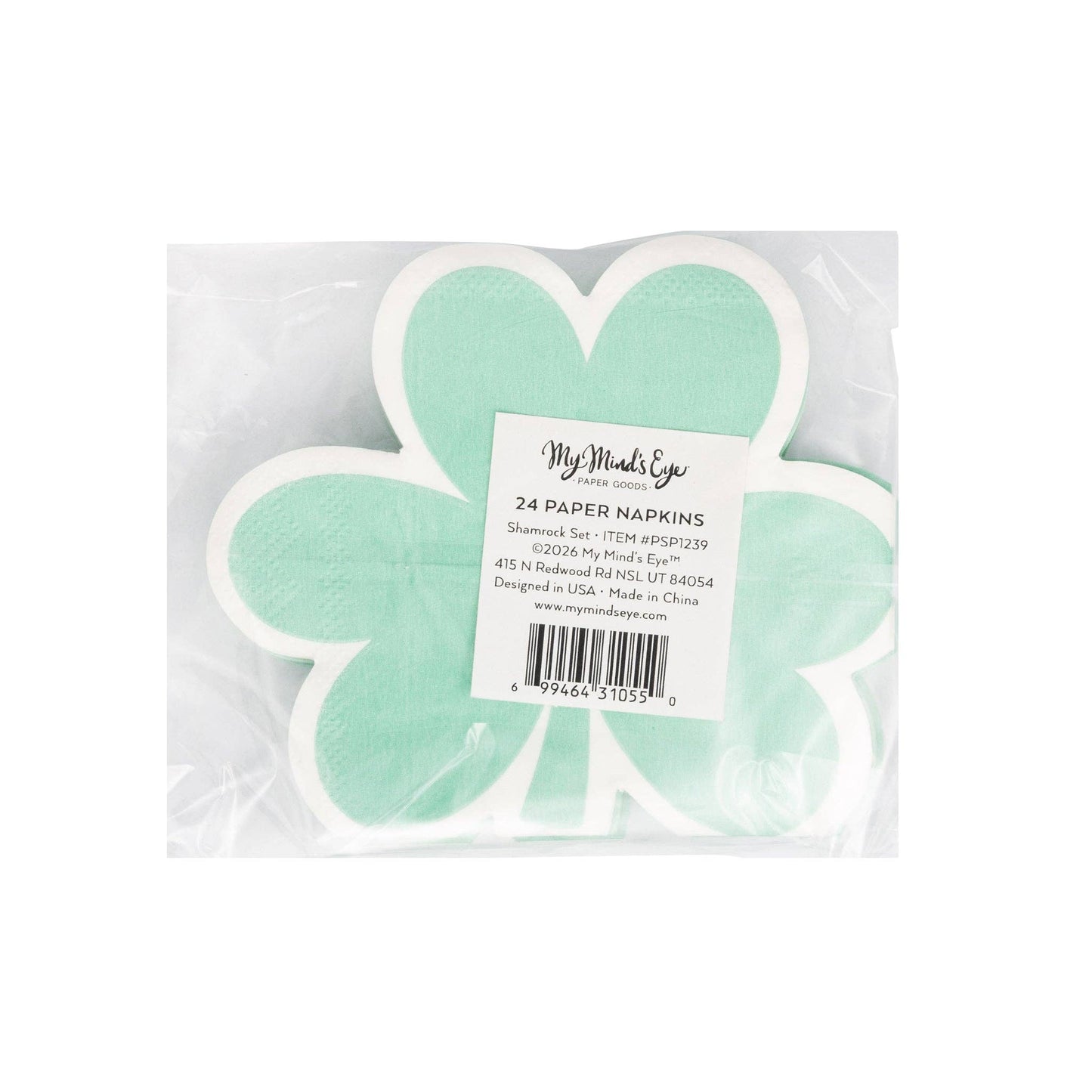 PSP1239 - Pastel Shamrock Cocktail Napkin Set