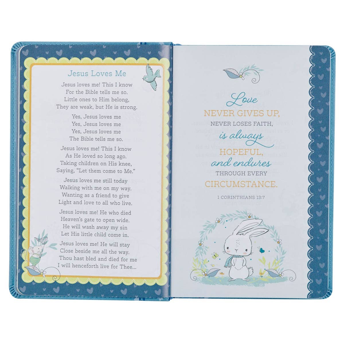 Bible NLT Infant Faux leather, Blue