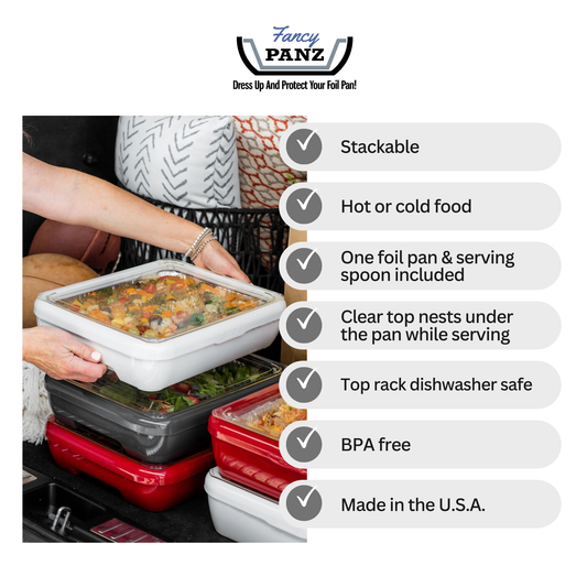 Cake Pan (13 x 9 x 2) Set - Pan Frame w/ Spoon - Red