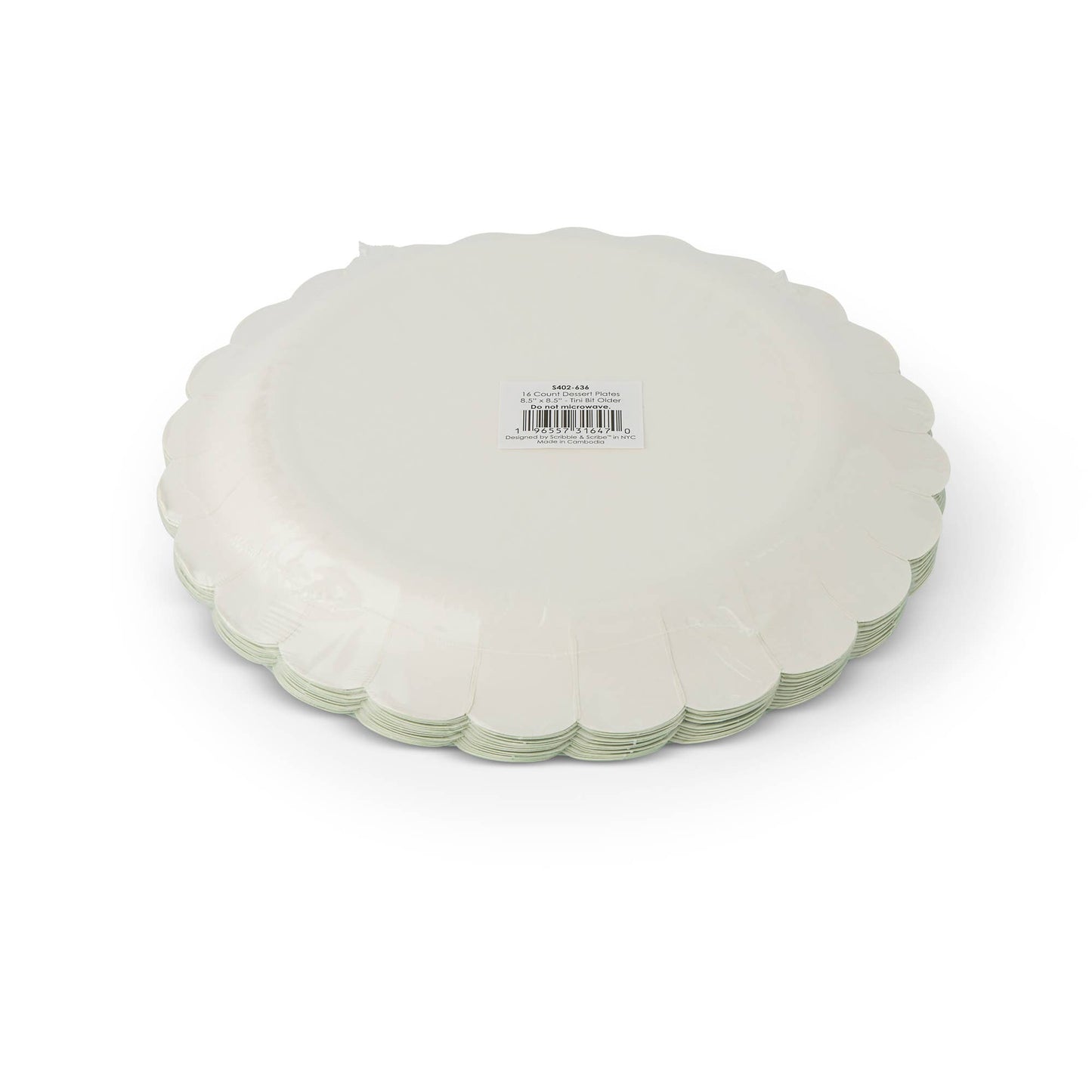 16pk Figural Dessert Plates - Martini
