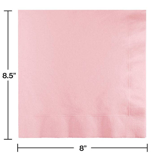 Classic Pink Dinner Napkins 3 Ply, 25/Pkg