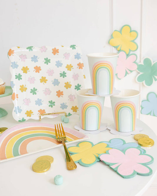 PSP1239 - Pastel Shamrock Cocktail Napkin Set