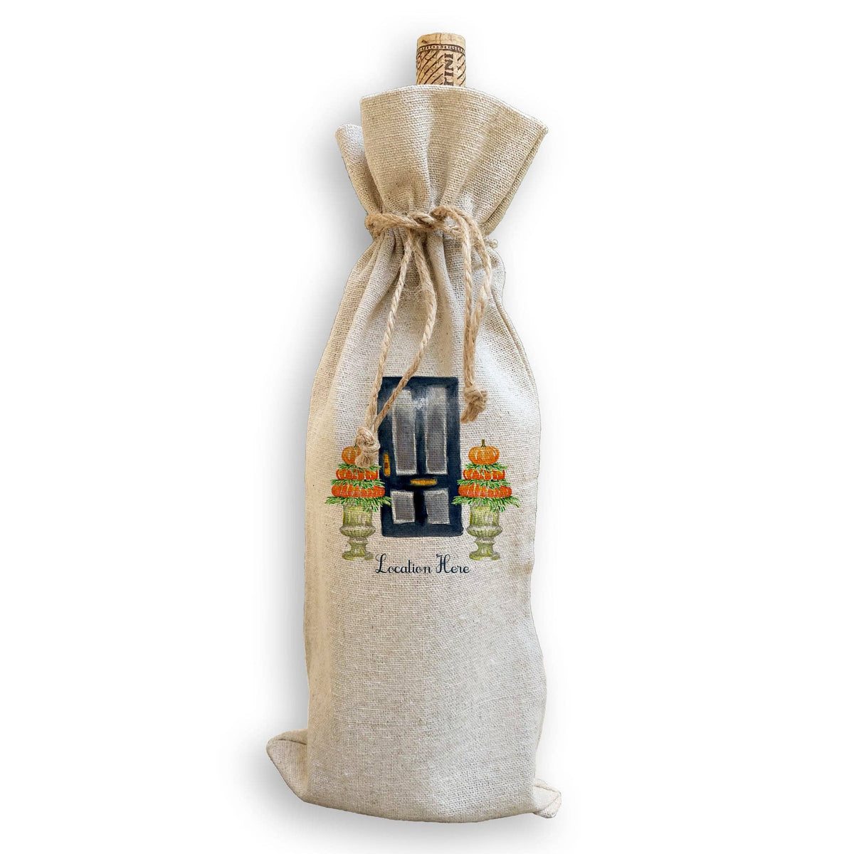 Marietta Pumpkin Topiary wine bag